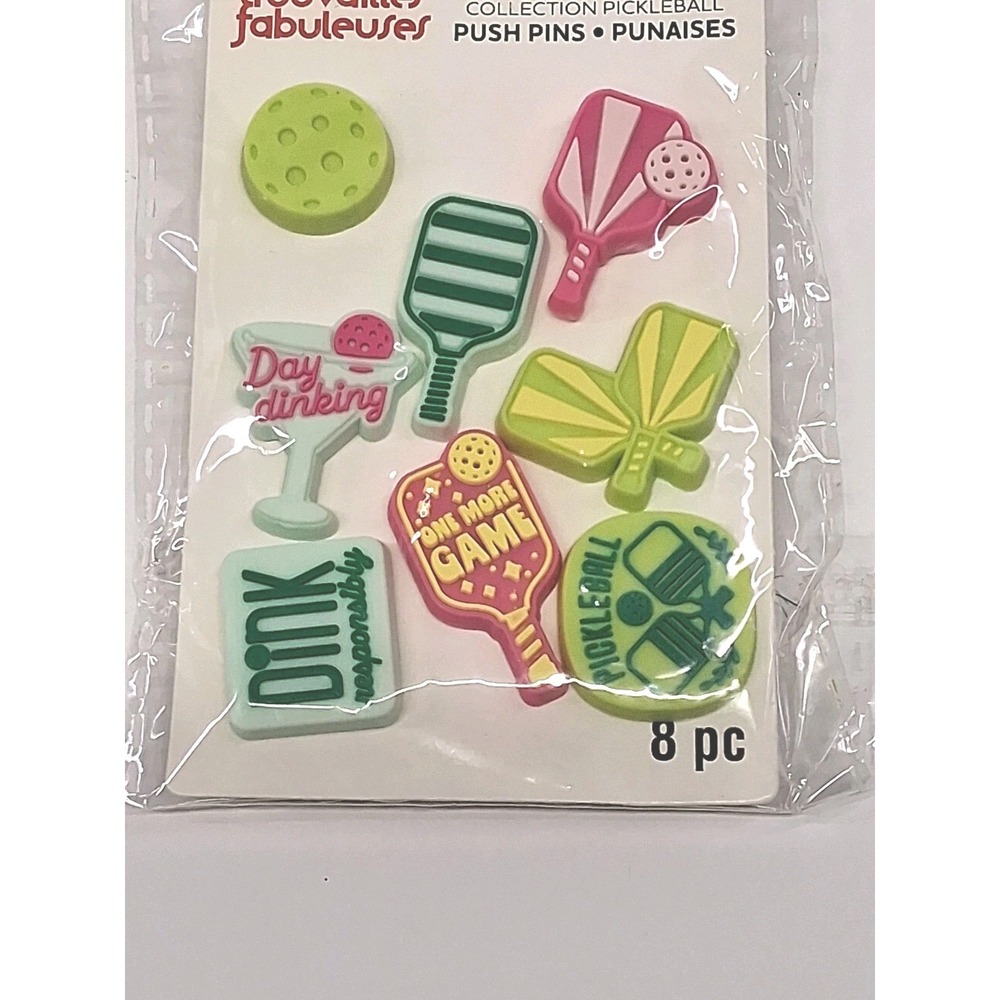 Pickleball Shoe Charms, 8 Peices Colorful Nice Gift for Adult Pickleball Players